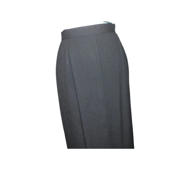 90's Patricia Rhodes Couture Black Rayon Crepe Trumpet Maxi Skirt Lined 4 - Picture 11 of 11